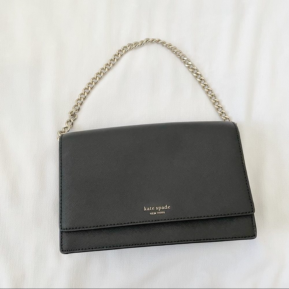 Kate Spade black leather bag